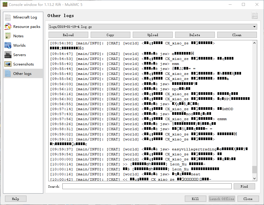CJK encoding problem in Other Logs · Issue #2513 · MultiMC/Launcher ...