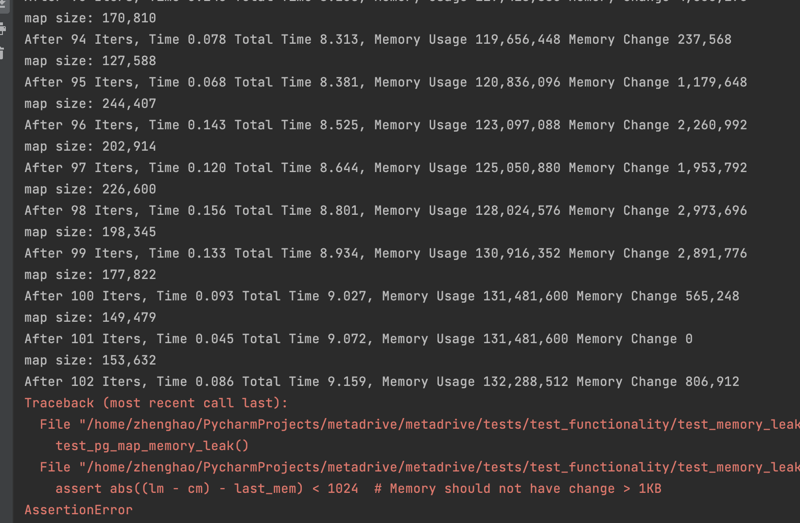 Memory leak happens also to the PGMap · Issue #259 · metadriverse ...