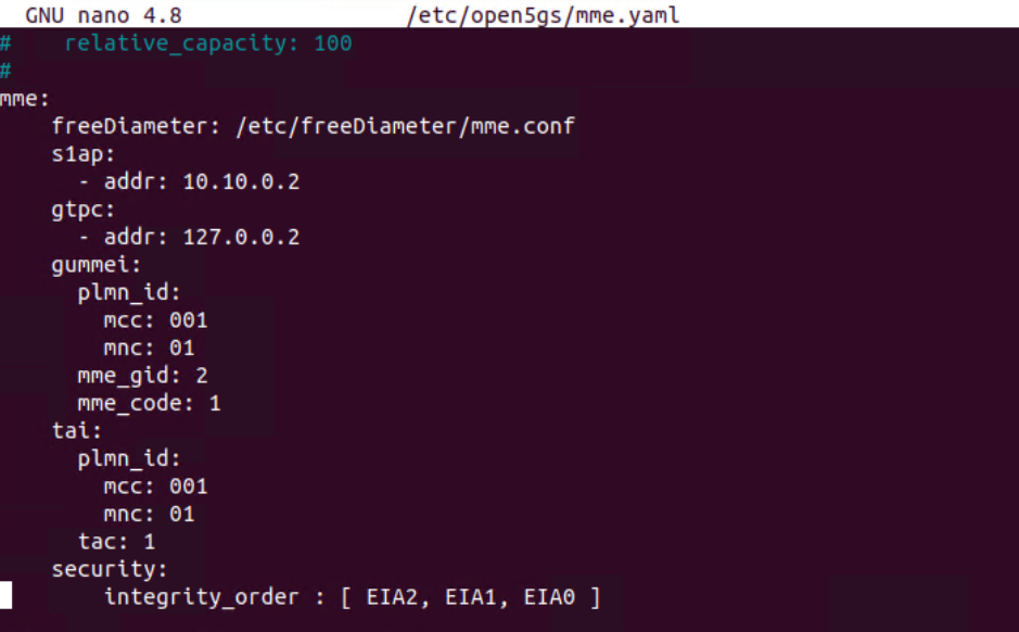 ERROR socket bind(2) [10.10.0.2] on mme.yaml for Baicells Neutrino224