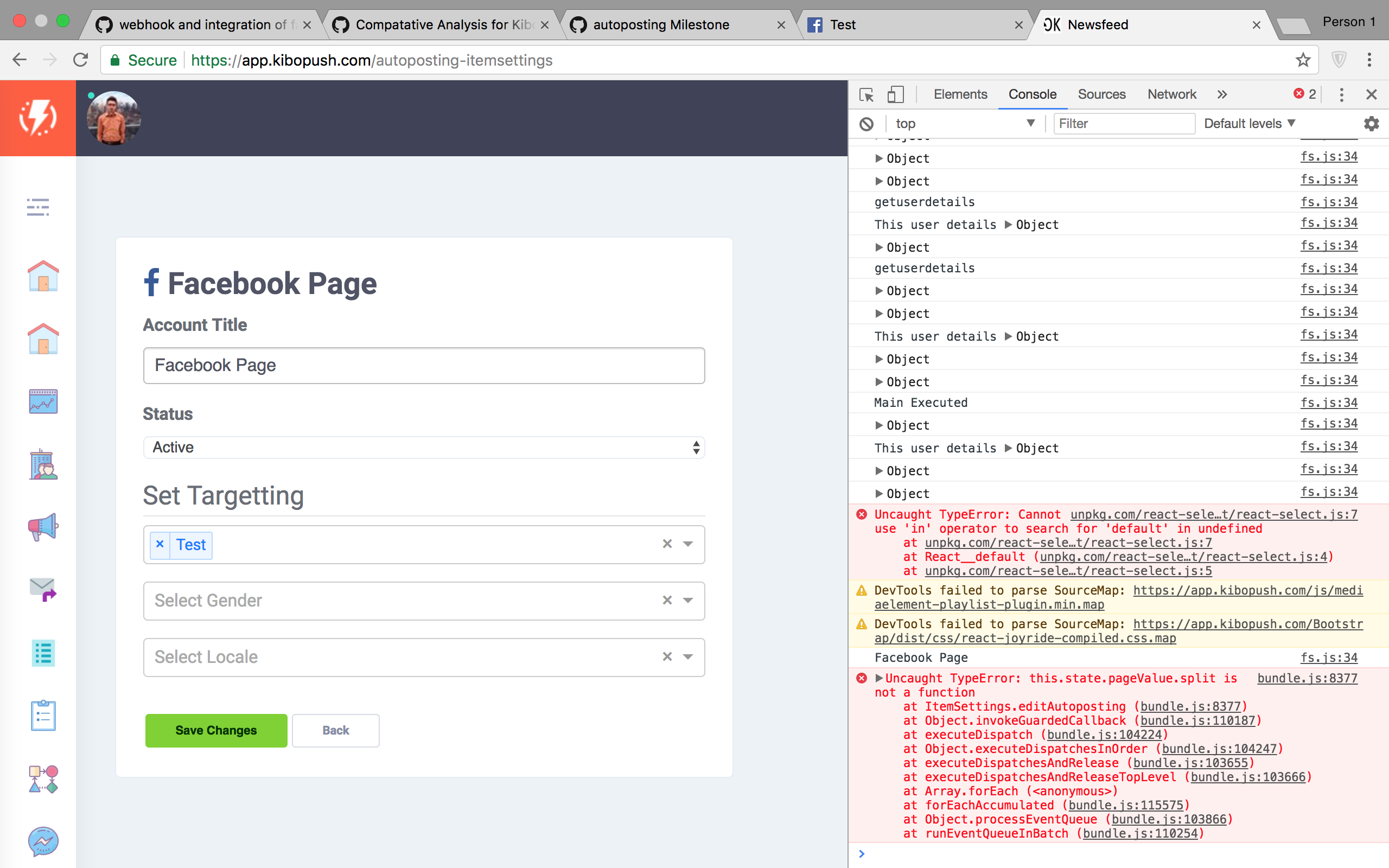 Client side logic to create & update the integration · Issue #418 ...
