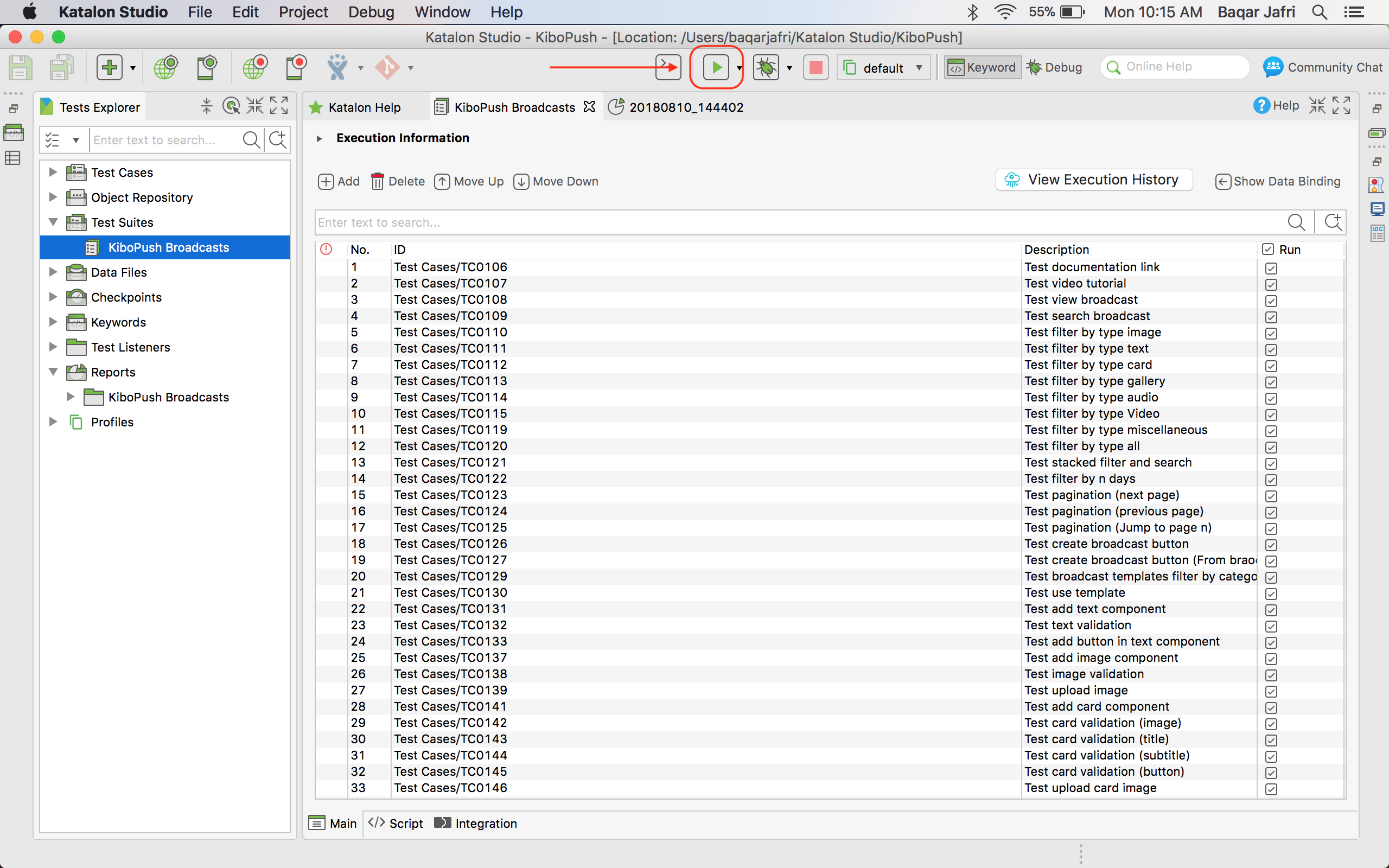 Integrate Git With Katalon Studio · Issue 76 · Cloudkibo/KiboPush