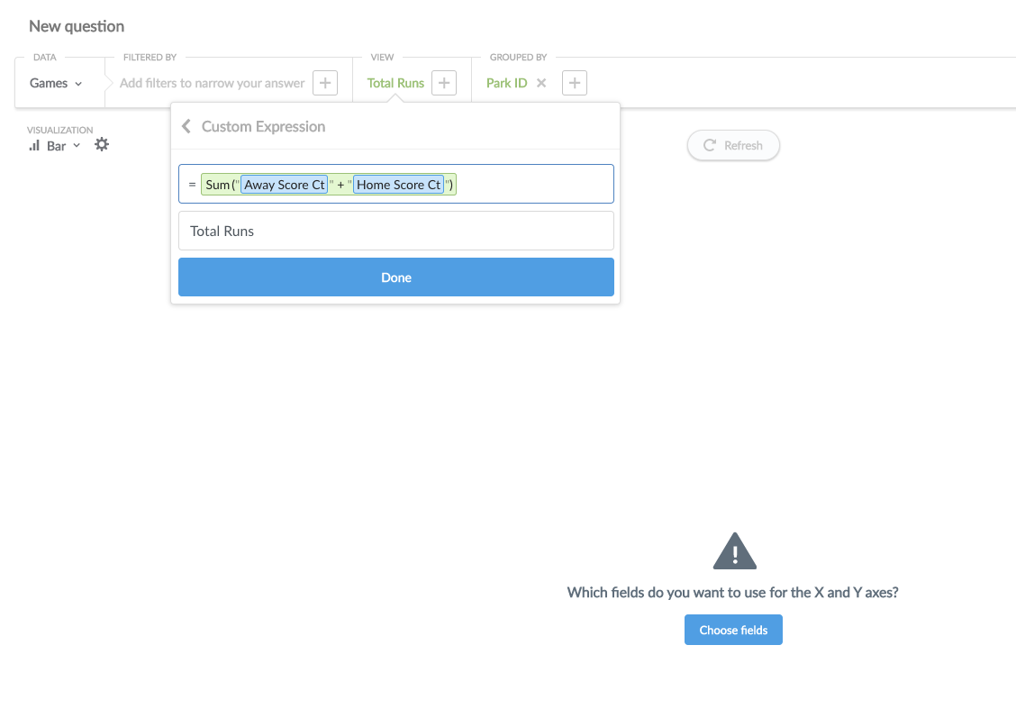 Custom expressions `cols` don't have type info · Issue #3952 · metabase ...