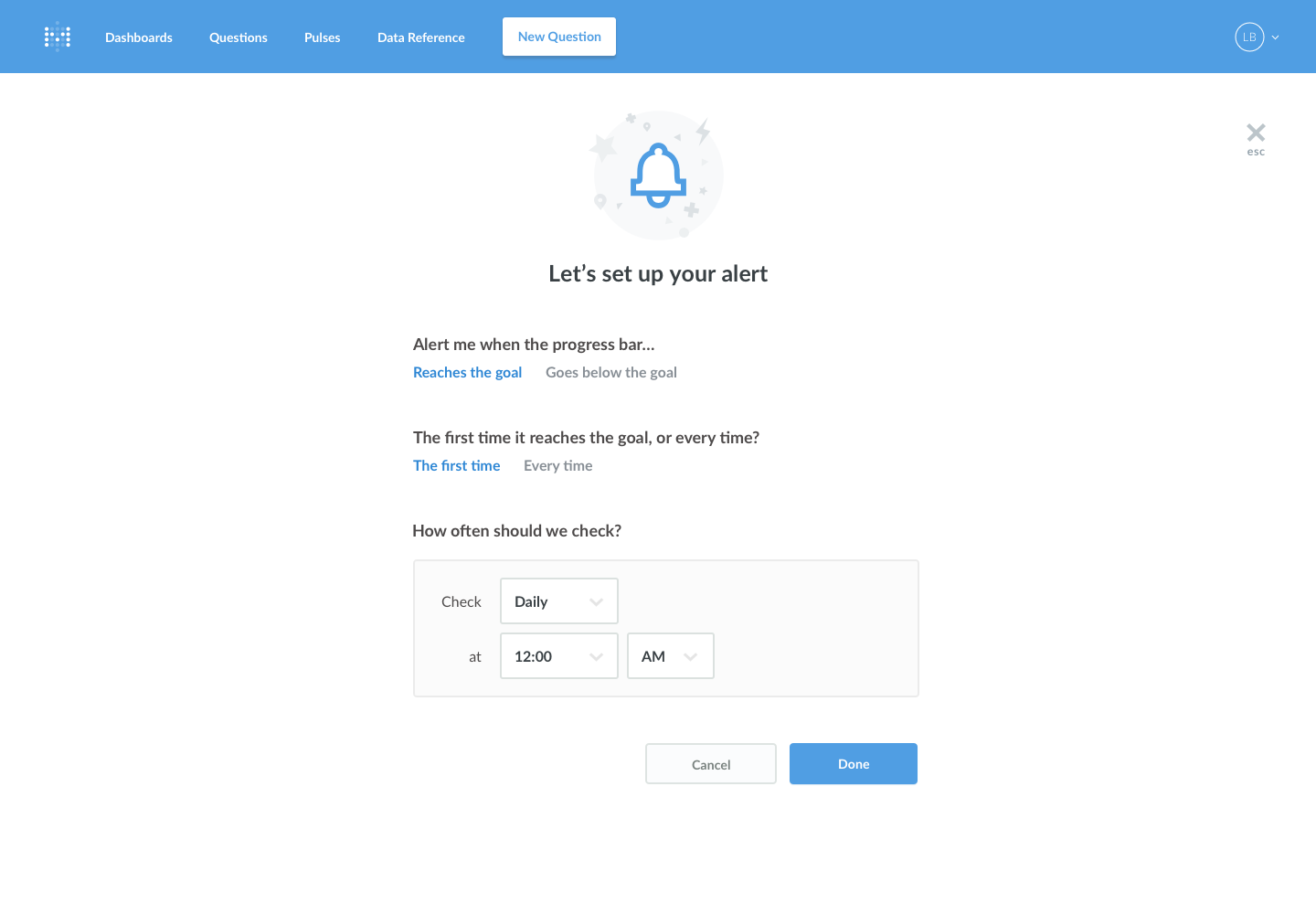 Designs for Alerts feature · Issue #6261 · metabase/metabase · GitHub