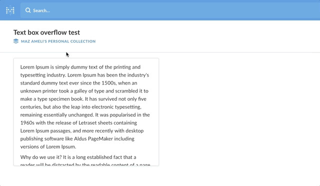 Dashboard text cards aren't scrolling · Issue #8333 · metabase/metabase ·  GitHub