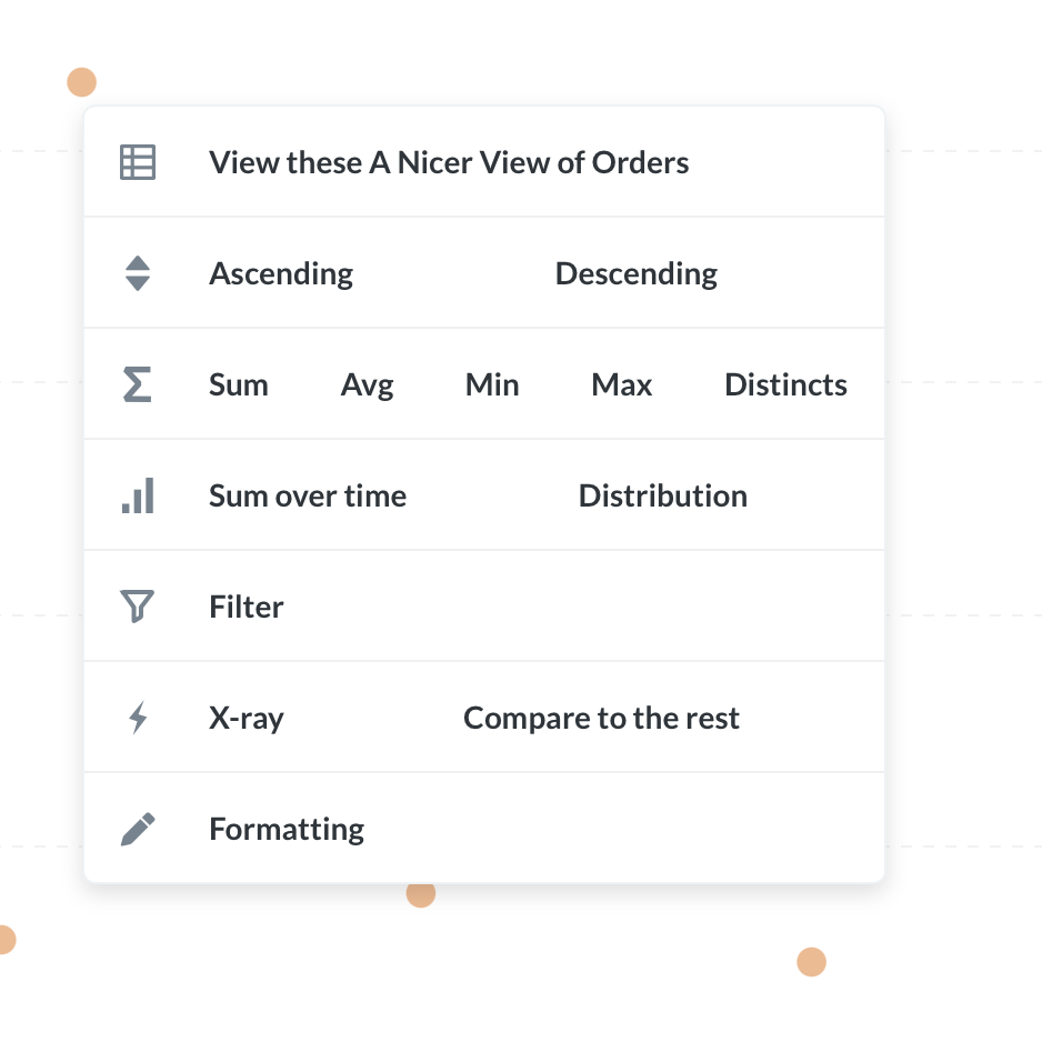 Improve drilldown options for scatter plots of unaggregated data