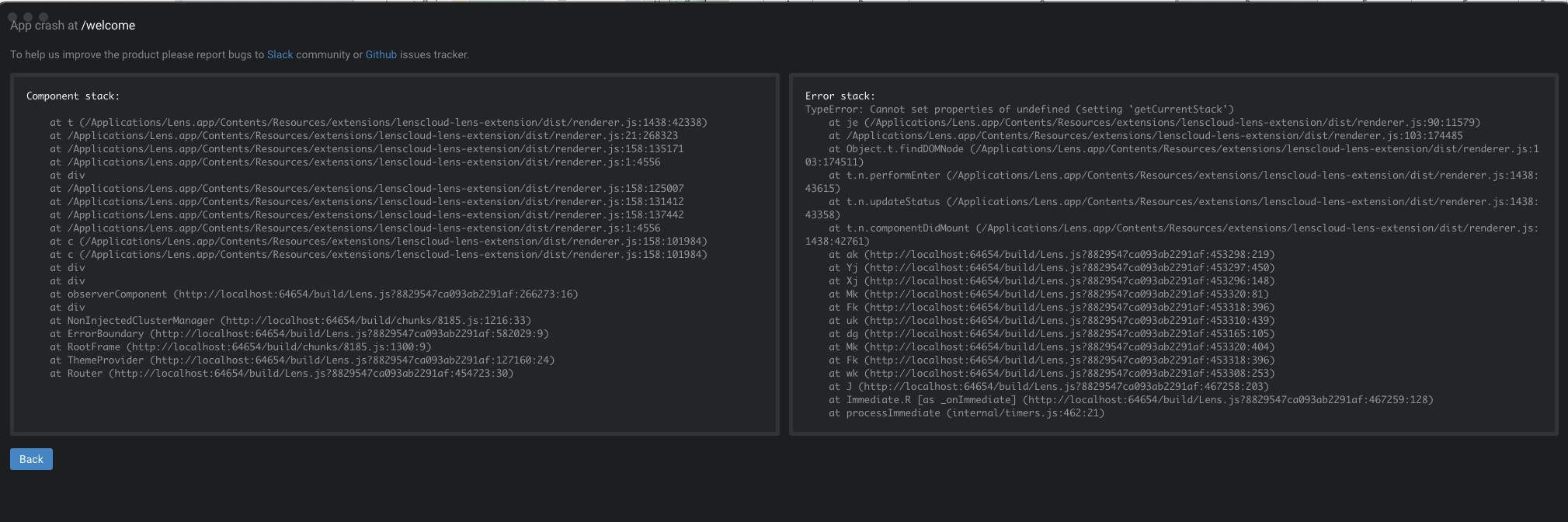 5.5.beta crashes on startup · Issue #5336 · lensapp/lens · GitHub
