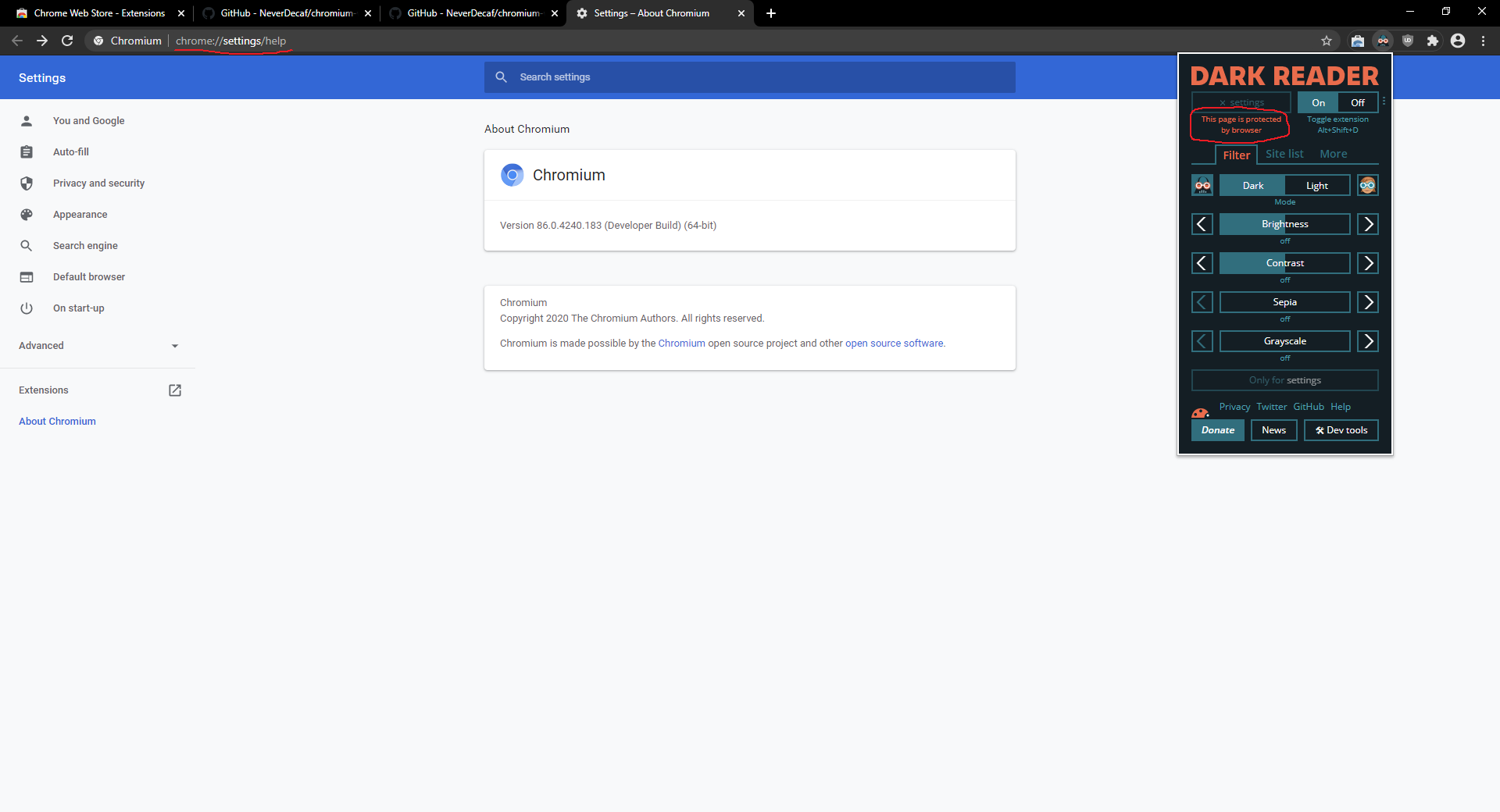 import all settings from chrome to ungoogled chromium