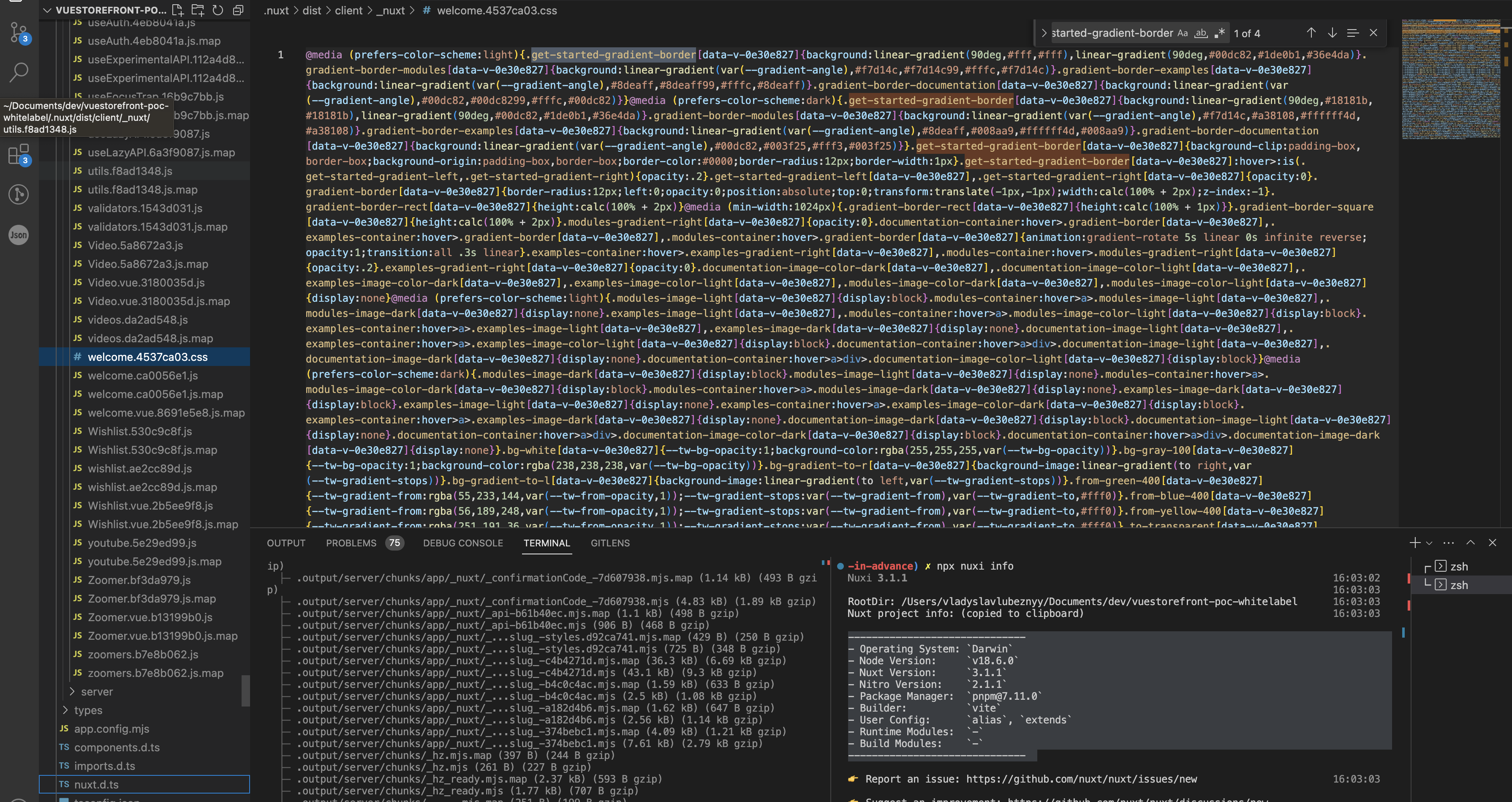 NuxtWelcome is present in build · Issue #18997 · nuxt/nuxt · GitHub