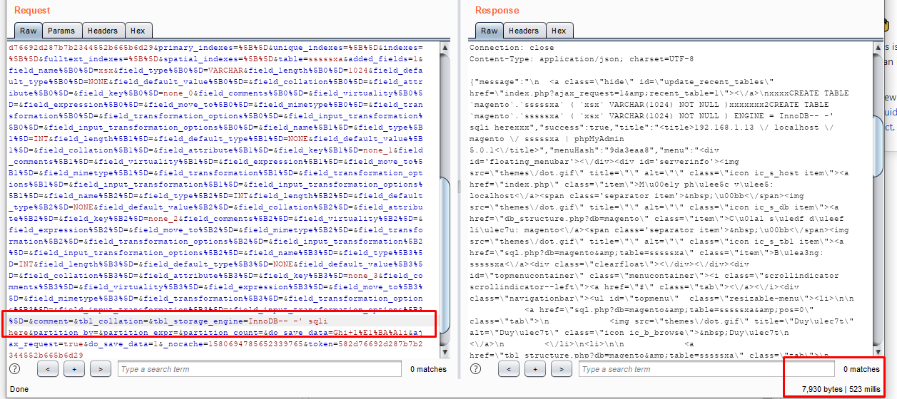 sql injection in /phpmyadmin/libraries/classesCreateAddField.php ...