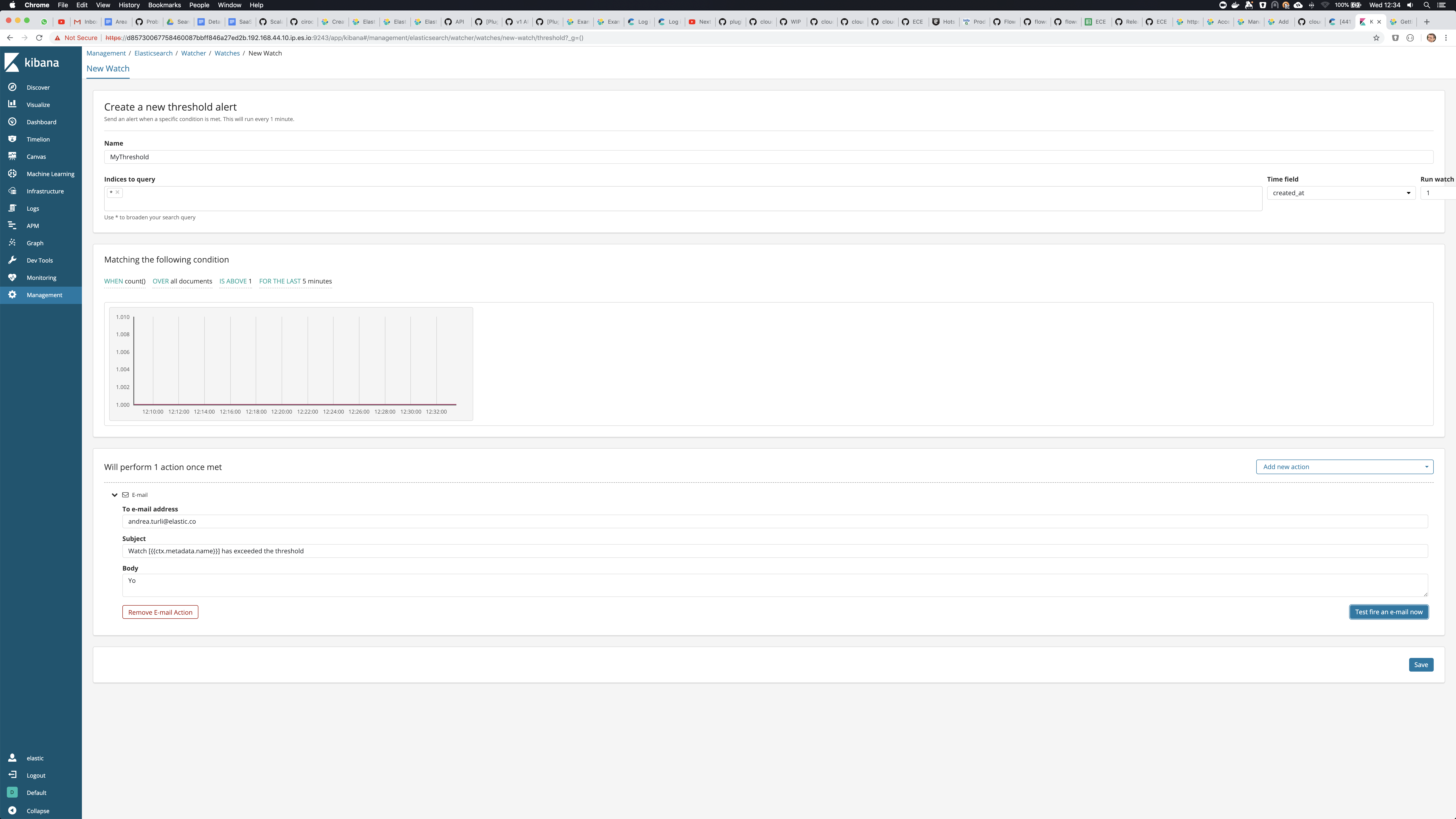 `Run watch every` field in `management/elasticsearch/watcher/watches
