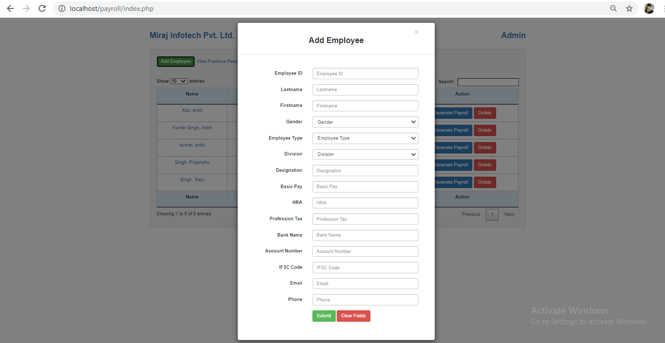 GitHub - ankitk645/PayrollManagementSystem