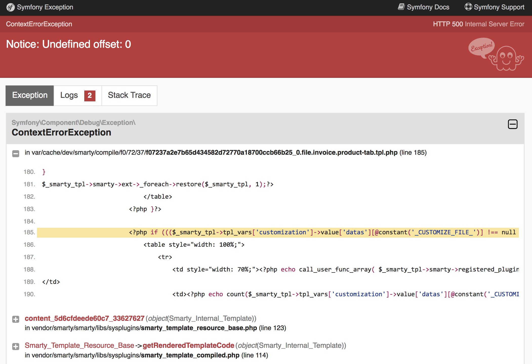 Notice: Undefined offset 0 when generating PDF invoice for order with ...
