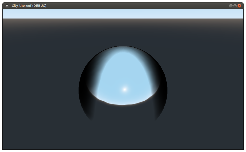 Black inconsistent blobs on environment reflections due to horizon