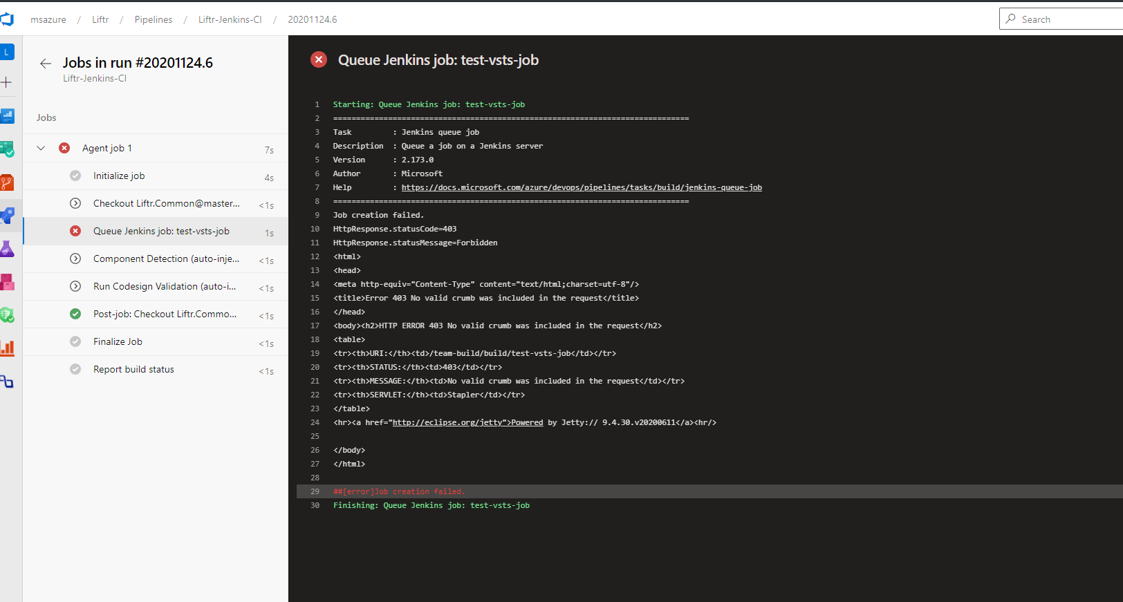 [Jenkins Queue Job task] is not sending correct cromb header to Jenkins ...