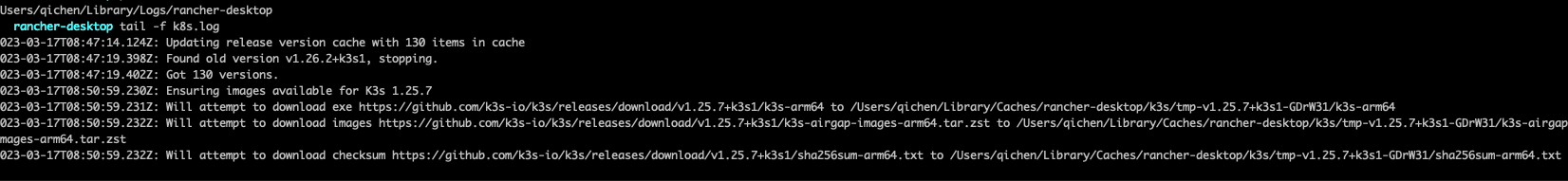 macOS has been stuck in download k8s，The docker command connection ...