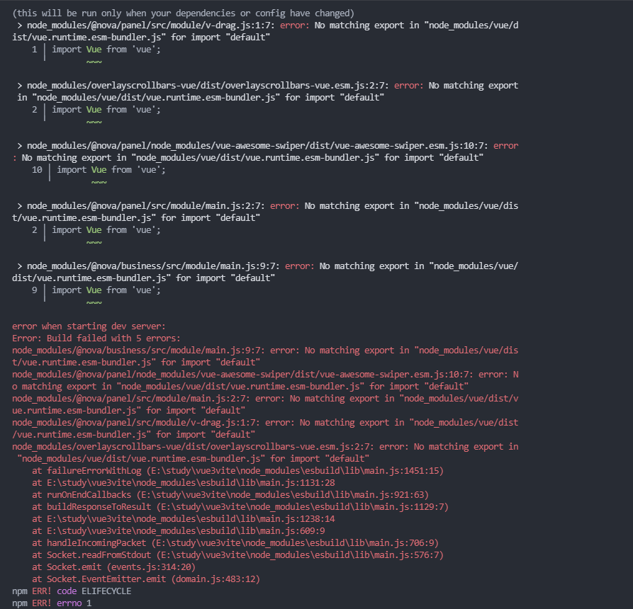 三方依赖里面用了 vue2，编译报错，有解决方案么？ · vitejs vite · Discussion #4801 · GitHub