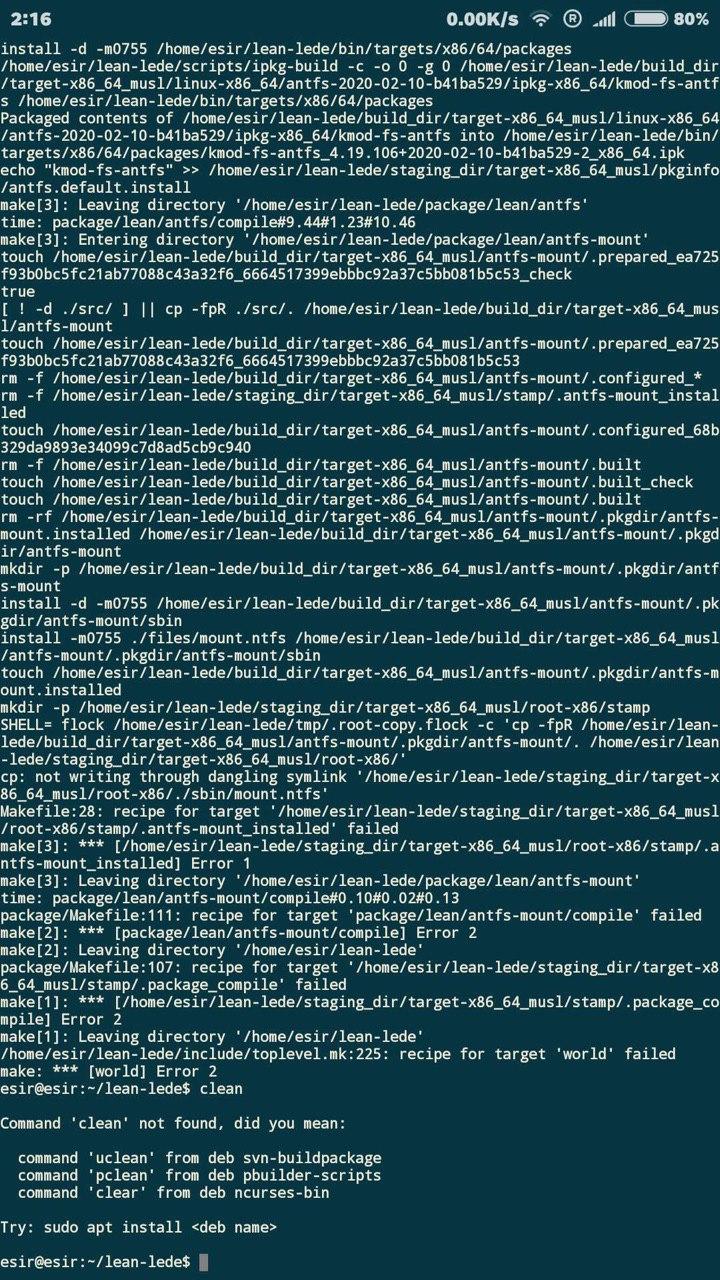 为啥总是第二次编译就失败 · Issue #3348 · coolsnowwolf/lede · GitHub
