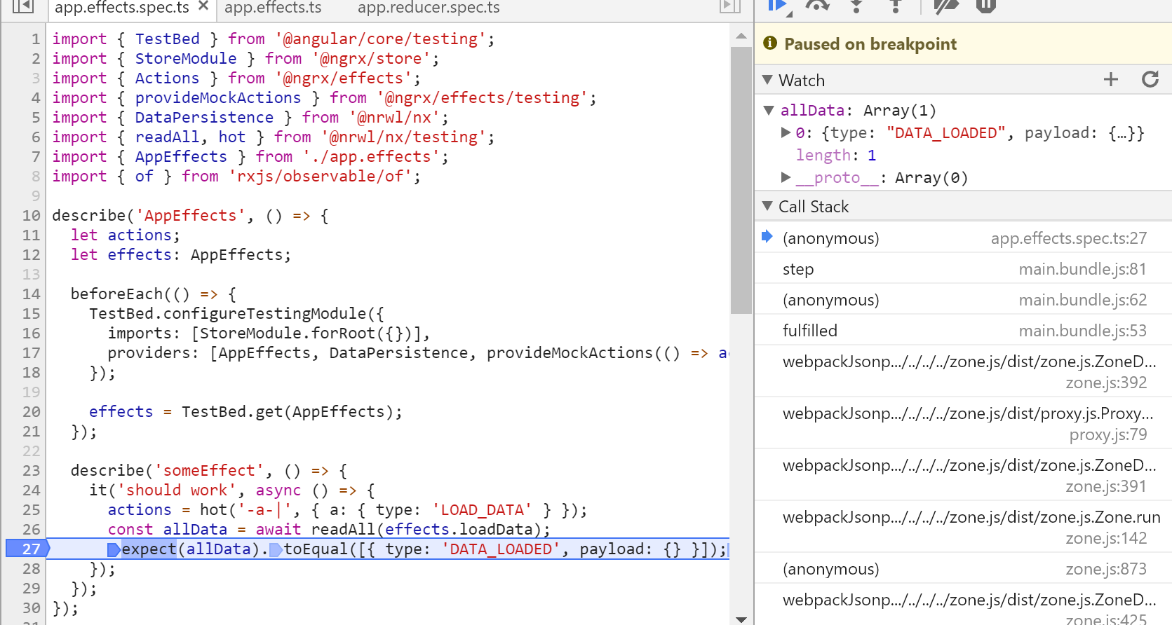 Async test passes in 2.6.2 but fails in 2.8.0 · Issue 1455 · jasmine/jasmine · GitHub