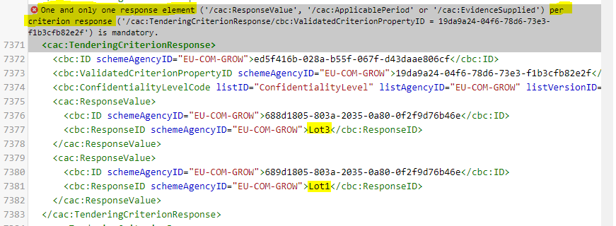 Multiple Lots response not allowed · Issue #232 · OP-TED/ESPD-EDM · GitHub