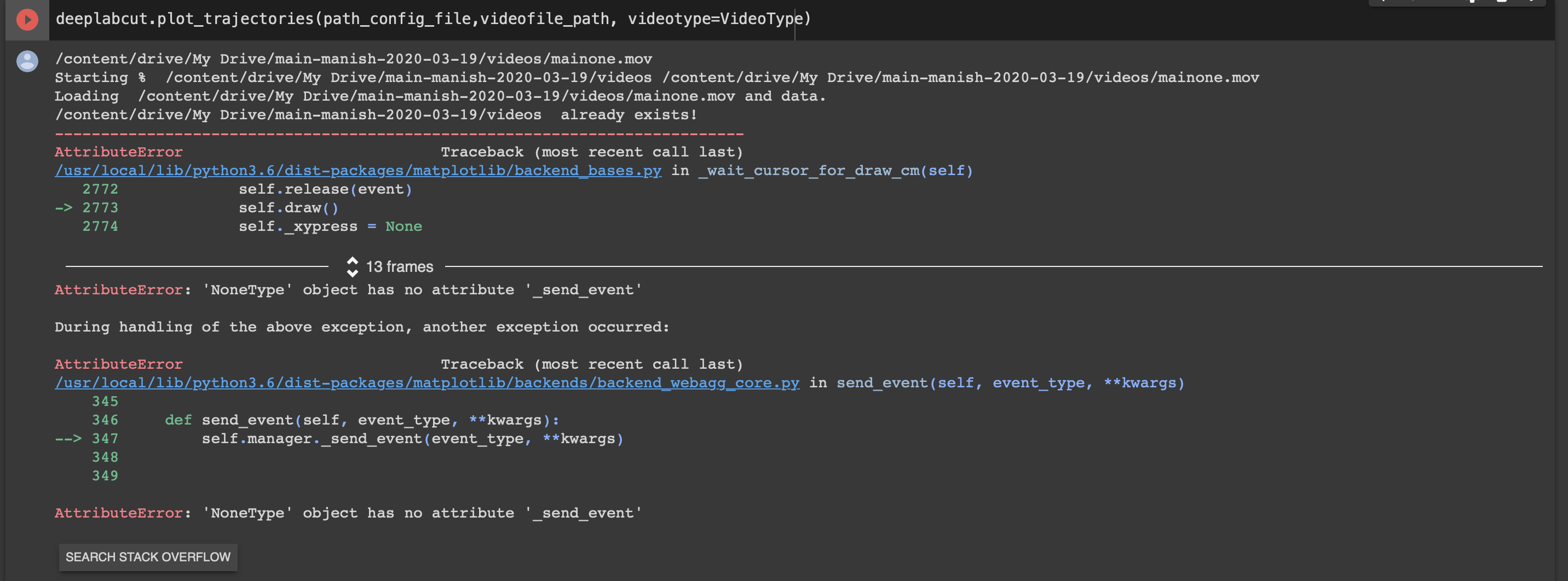 error while executing evaluate_network · Issue #627 · DeepLabCut ...