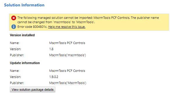 Cannot install newer/latest managed solution · Issue #34 · MscrmTools ...