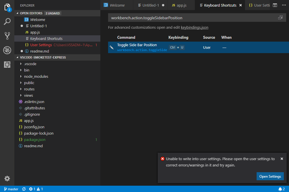 Smoketest: flaky preferences test · Issue #48261 · microsoft/vscode ...