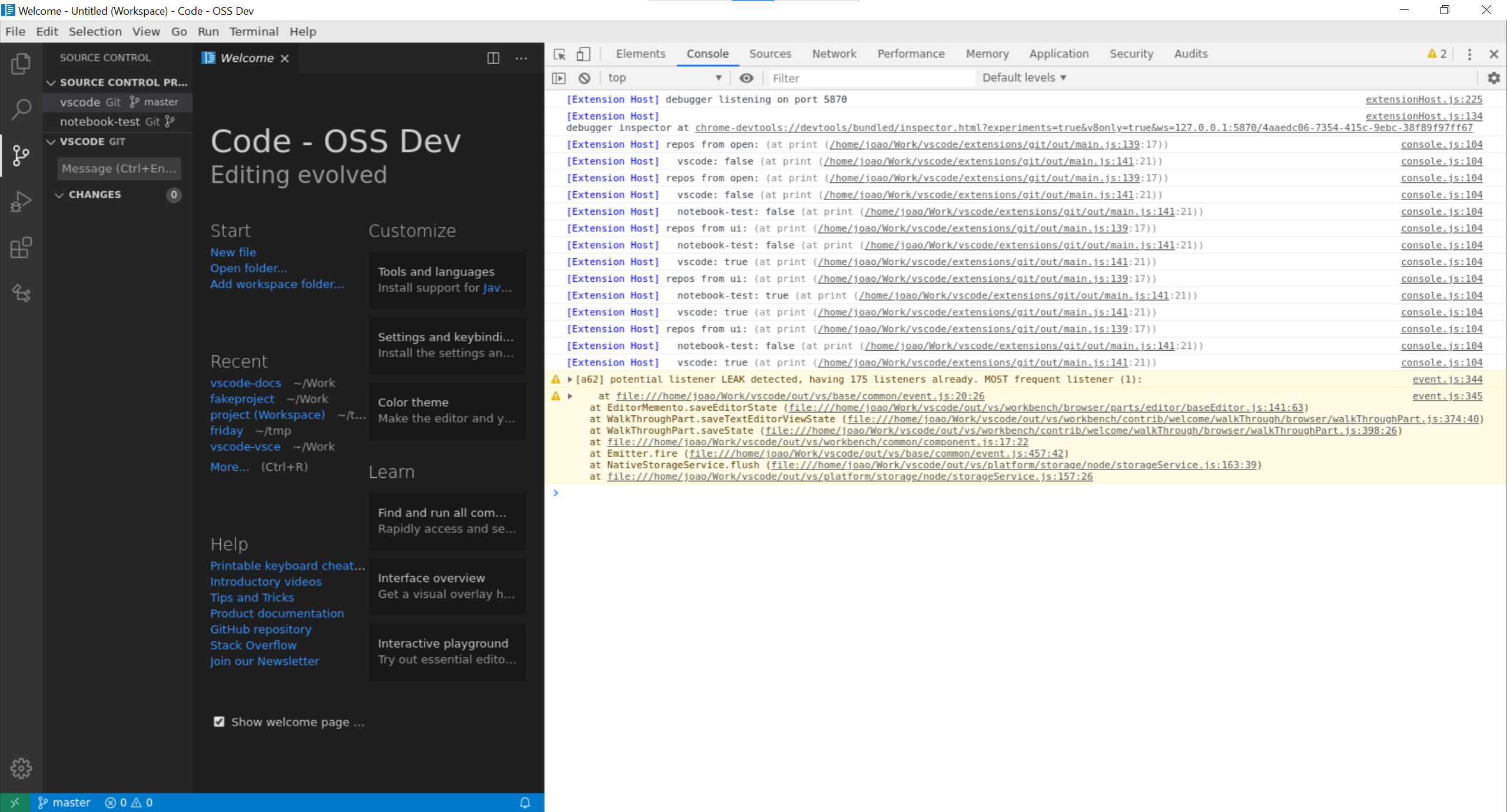 Event listener leak in WalkThroughPart · Issue #96988 · microsoft ...