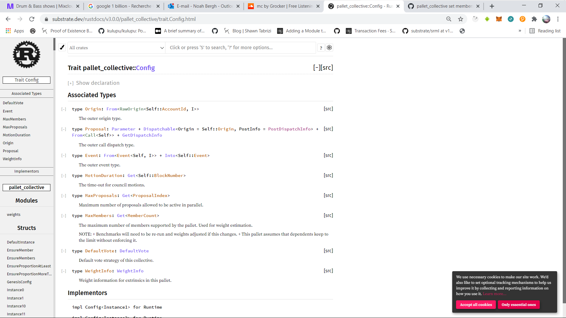 pallet_collective set members not found in the module or Config · Issue ...
