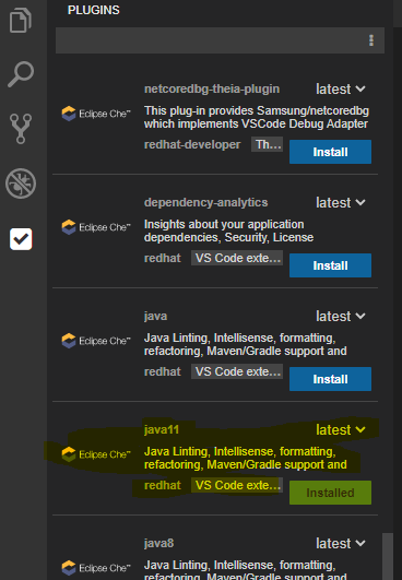 A vsx that works fine on Gitpod and VS Code but does NOT on Che · Issue ...