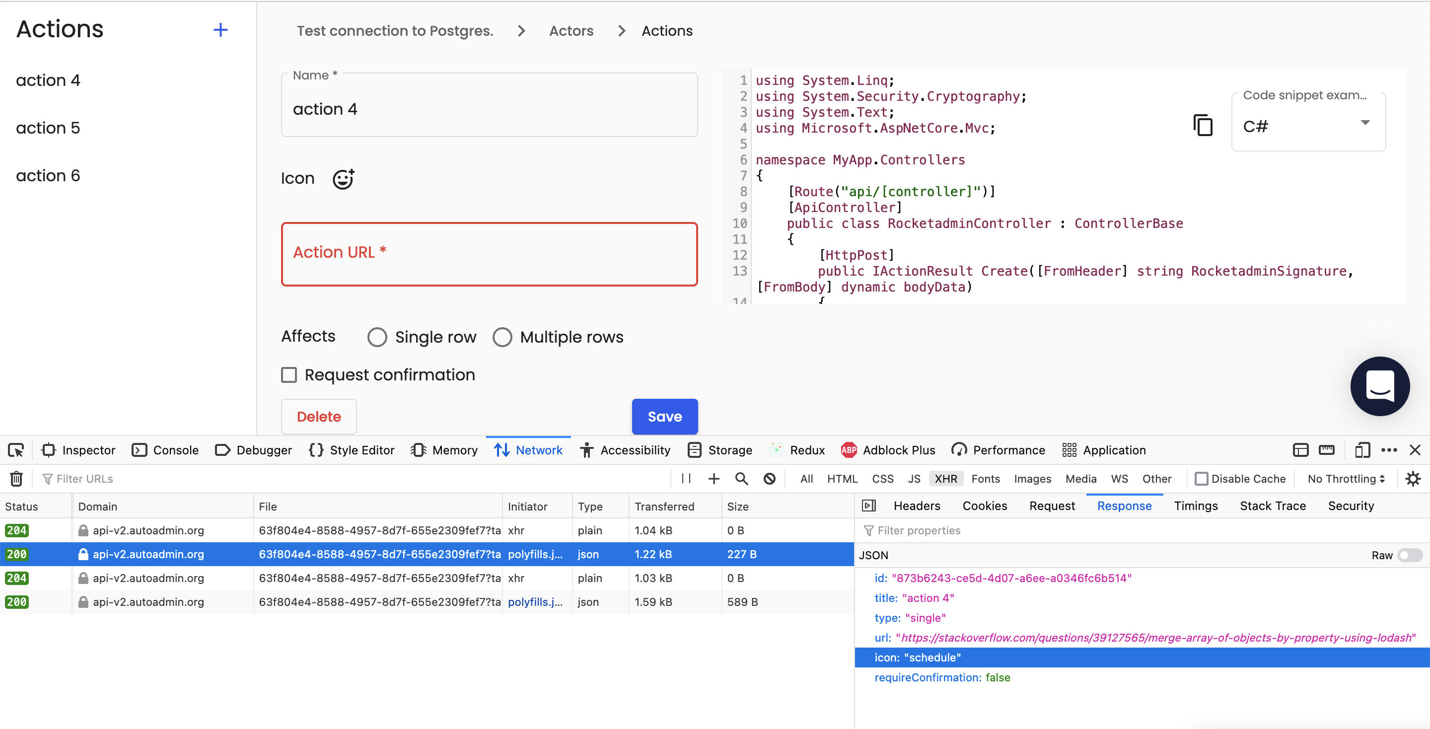 action attributes update · Issue #231 · rocket-admin/rocketadmin · GitHub