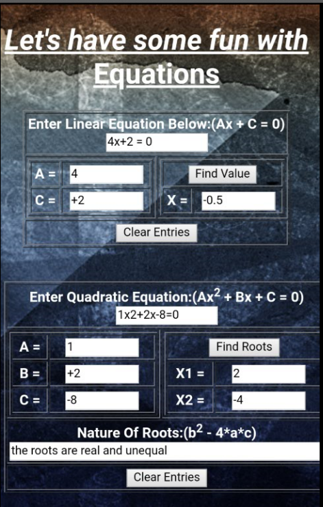 GitHub - Purusharth07/Equation-Solver: It is a mobile application(App ...
