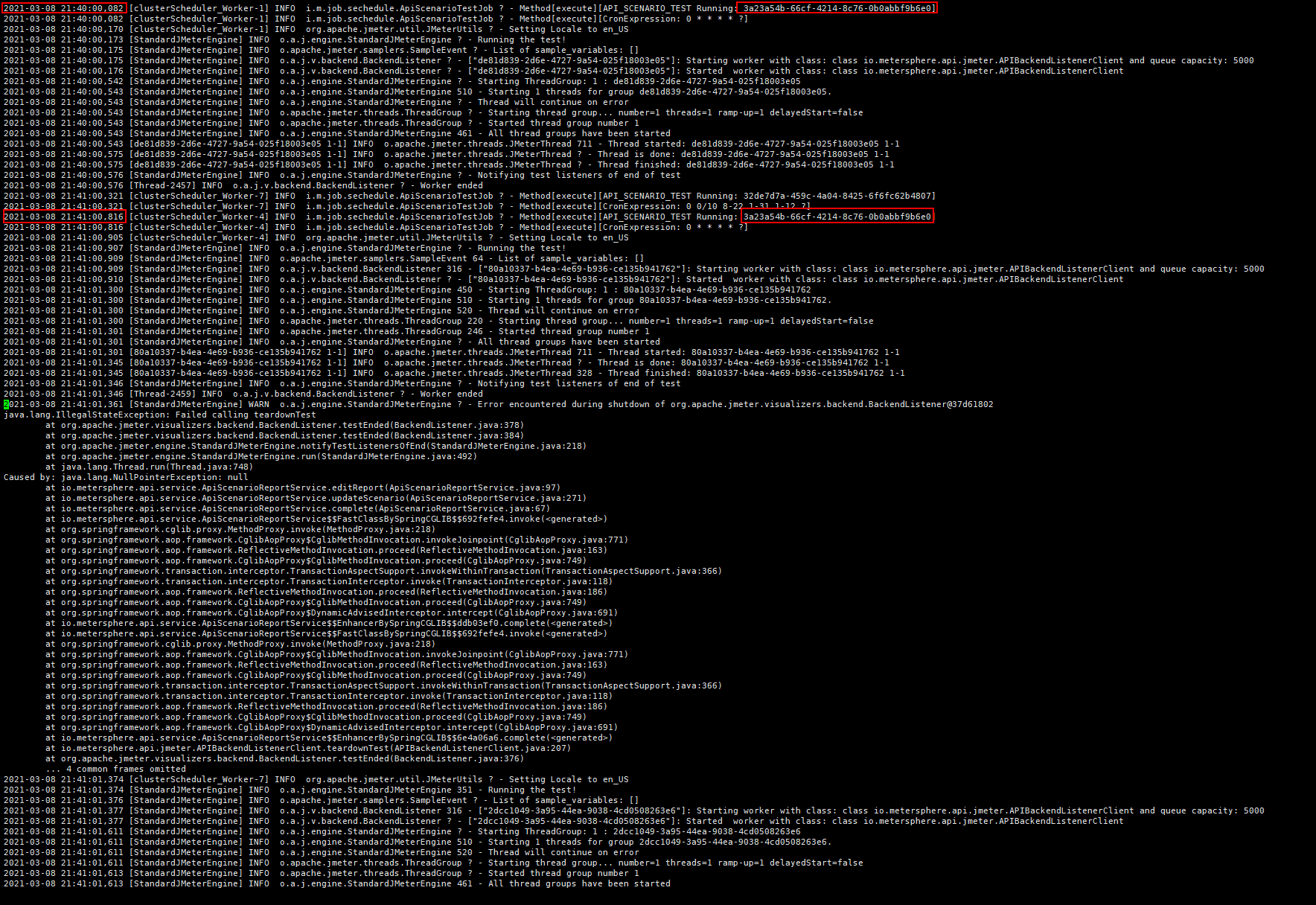 [BUG]定时任务执行报错 · Issue #1621 · metersphere/metersphere · GitHub