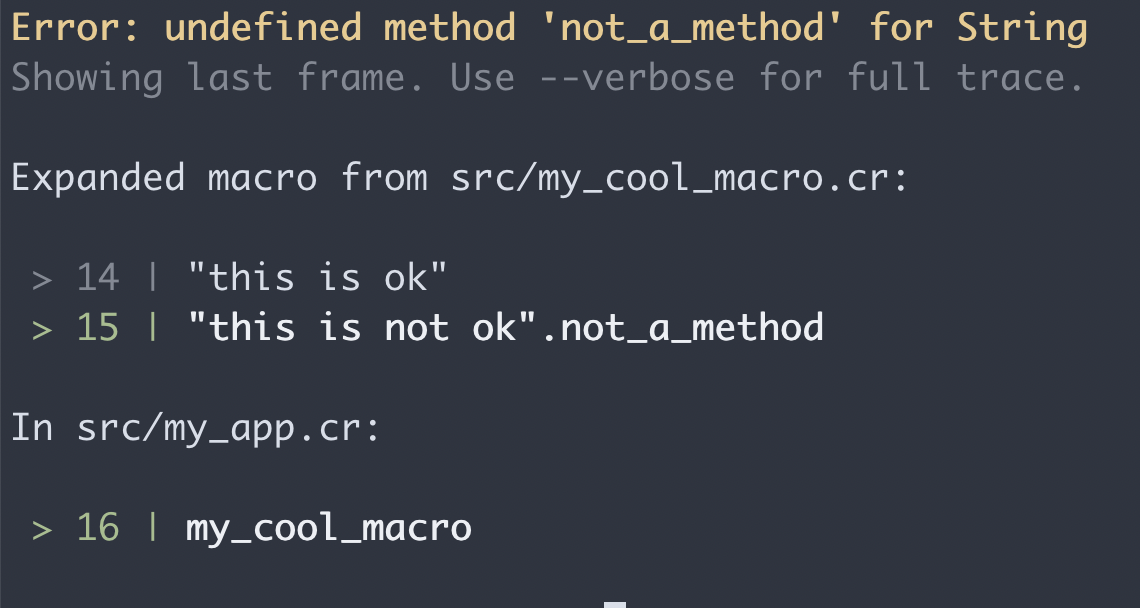 Revamp compile error formatting & output · Issue #7553 · crystal-lang ...
