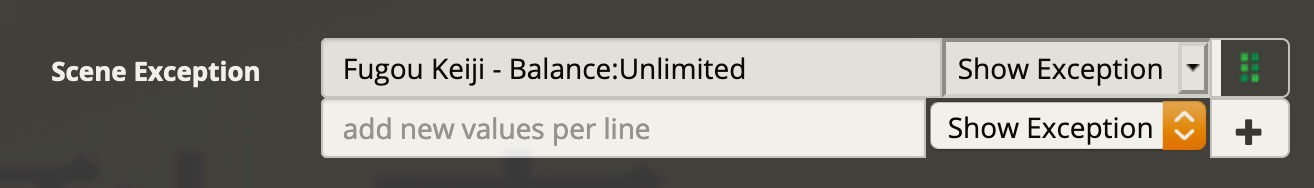 [UI Bug] Unable to delete scene exceptions - auto added · Issue #7944 ...