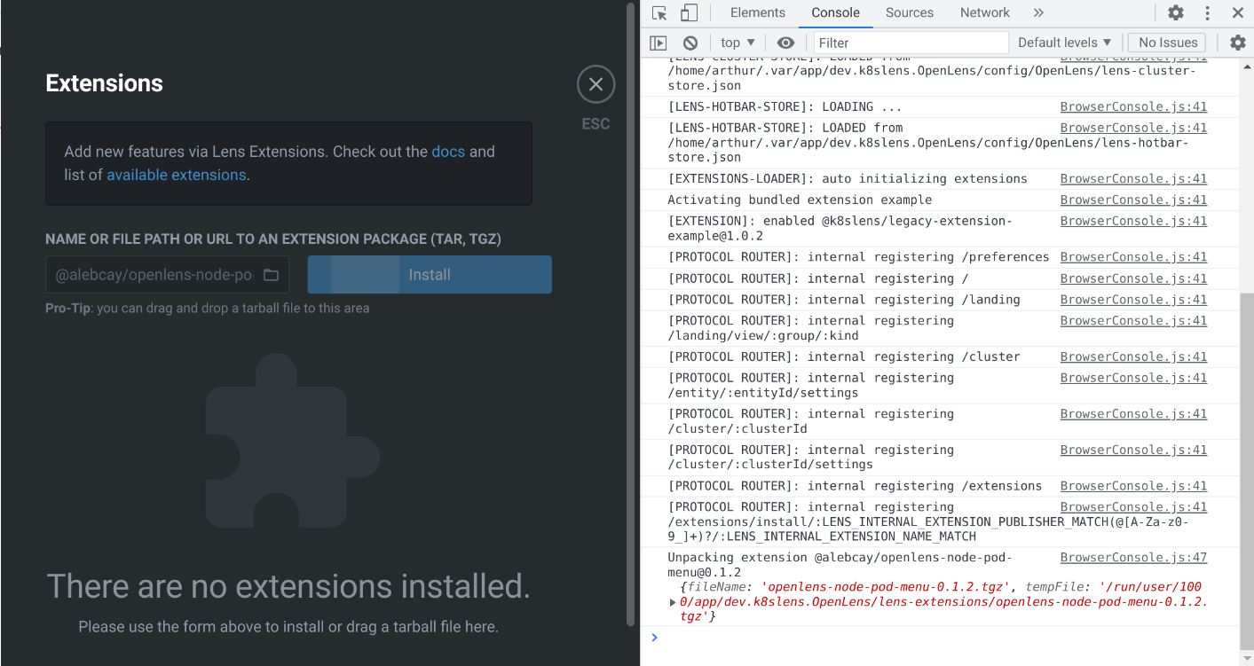 Flatpak extension install stuck on "Unpacking extension" · Issue 7958