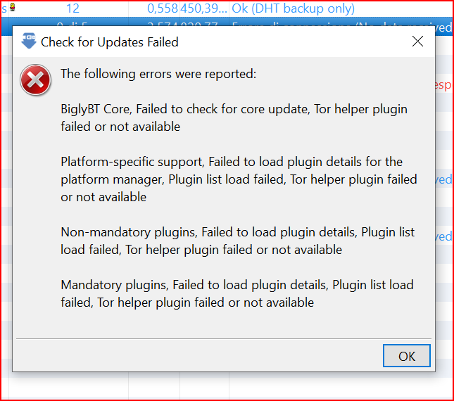 Update failed · Issue #2608 · BiglySoftware/BiglyBT · GitHub