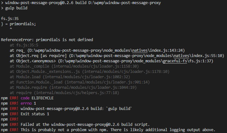 build not working · Issue #10 · microsoft/window-post-message-proxy ...