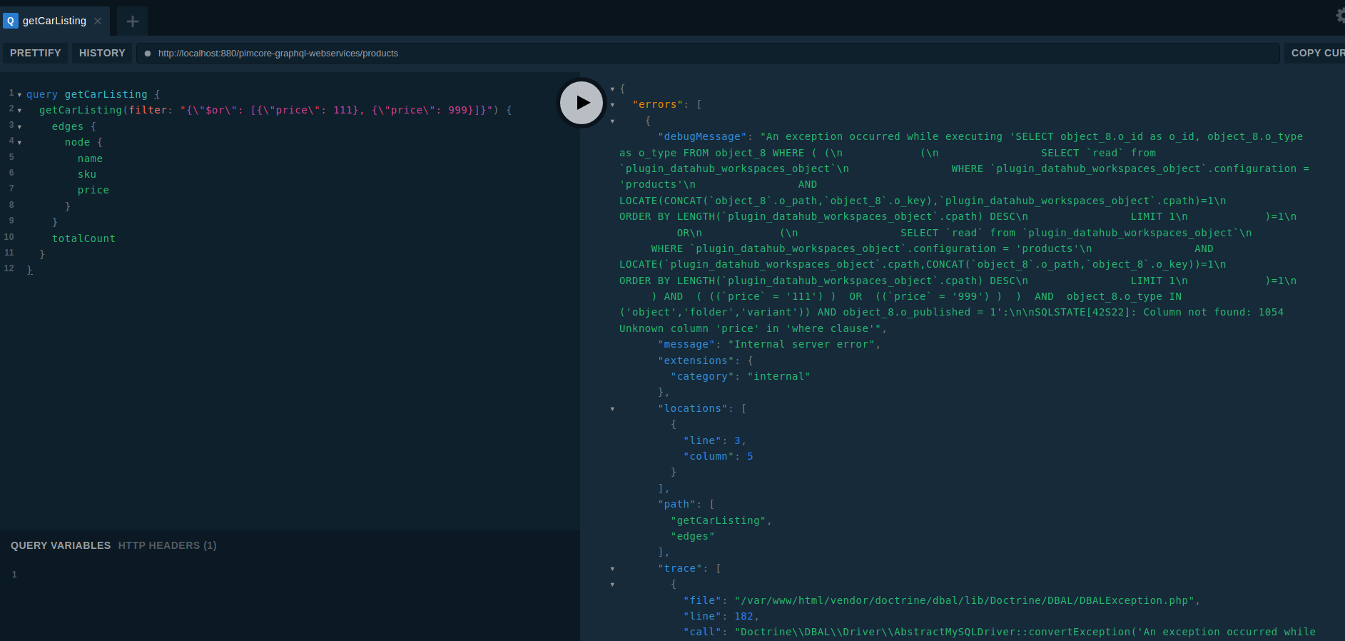 [Bug]: Query filters not working with logical operators and object ...