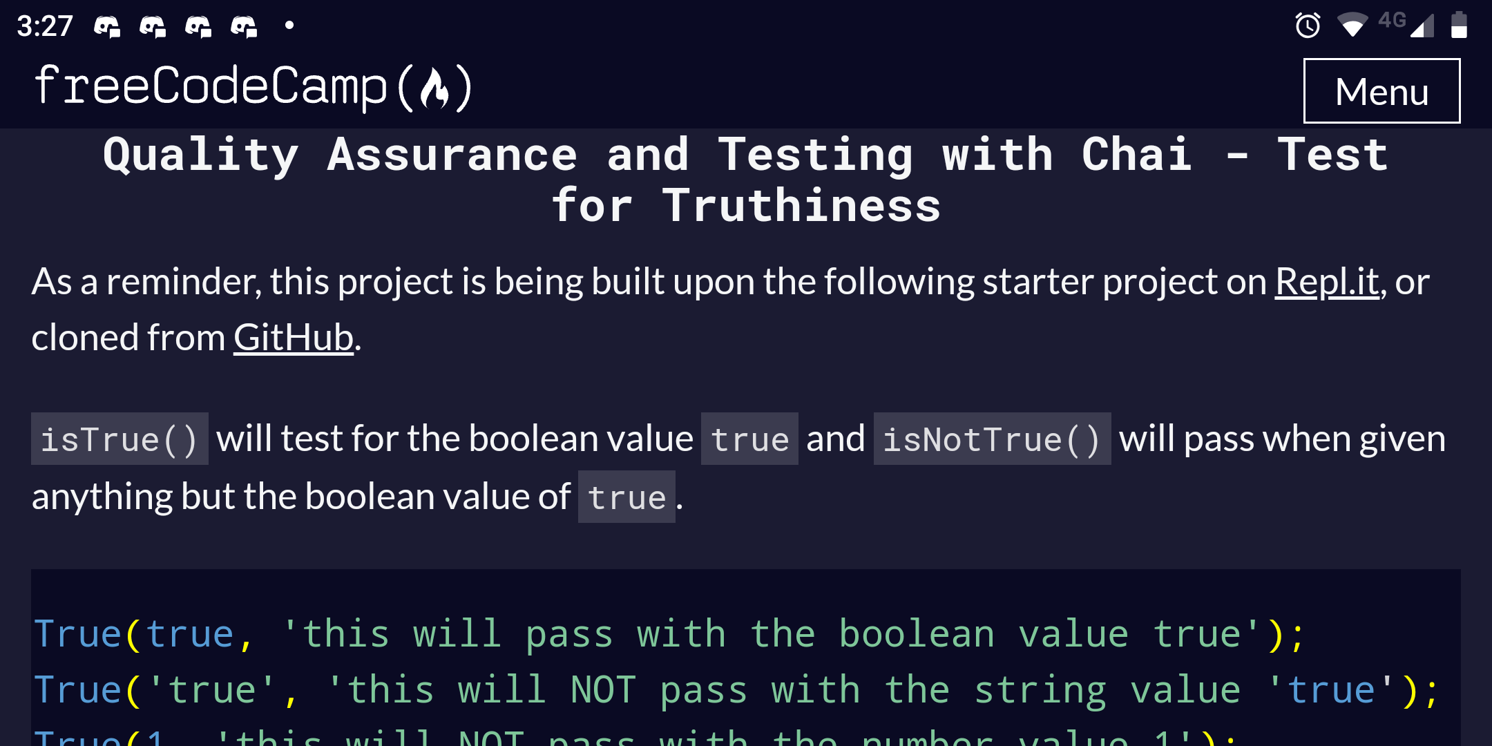 Correct syntax in the code example · Issue #40810 · freeCodeCamp ...