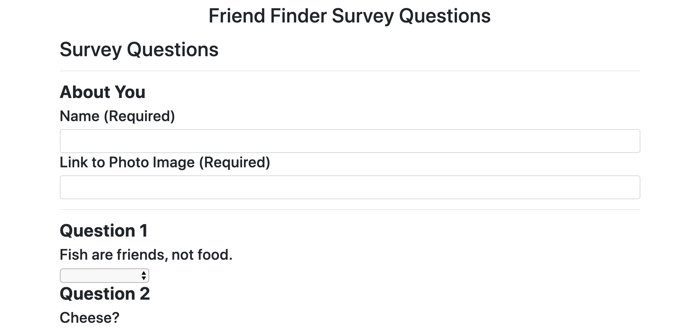 Friend Path Checker GitHub - brandon123774/Friend-Finder: An application where a person can ...