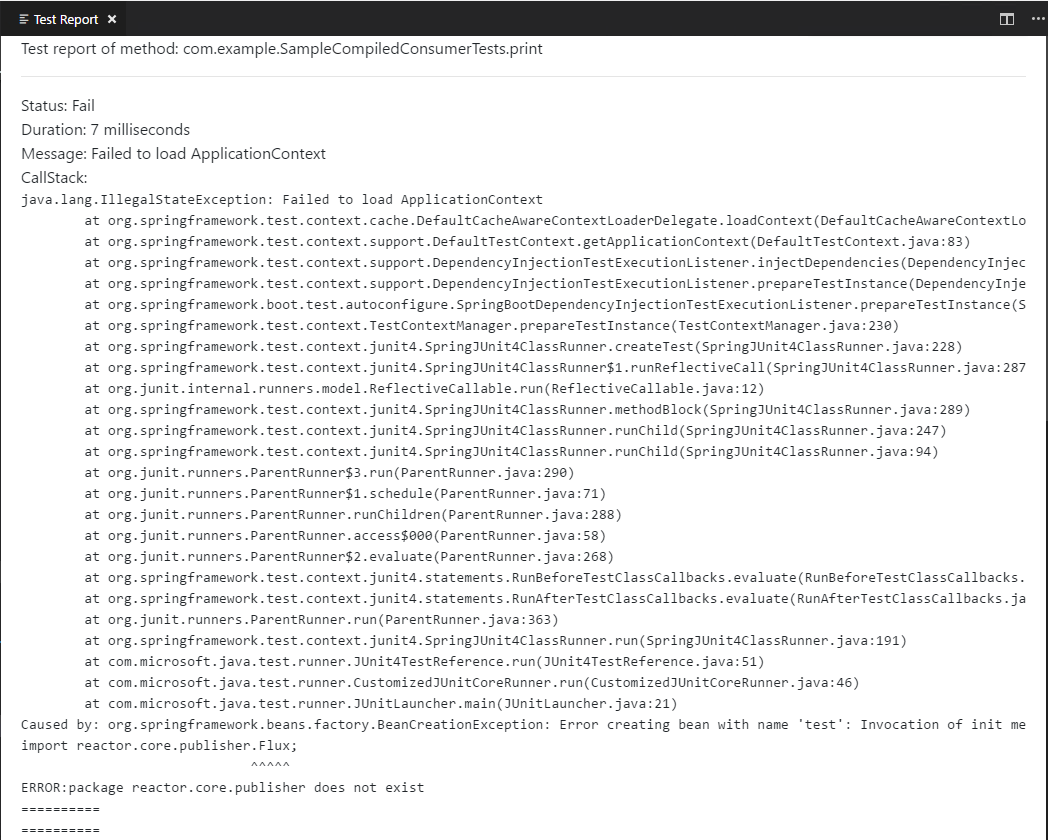 The method test result content should be displayed wrapped · Issue #2 ...