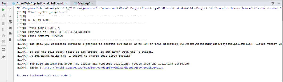 Disable maven build when deploying .war of web project to Azure · Issue ...