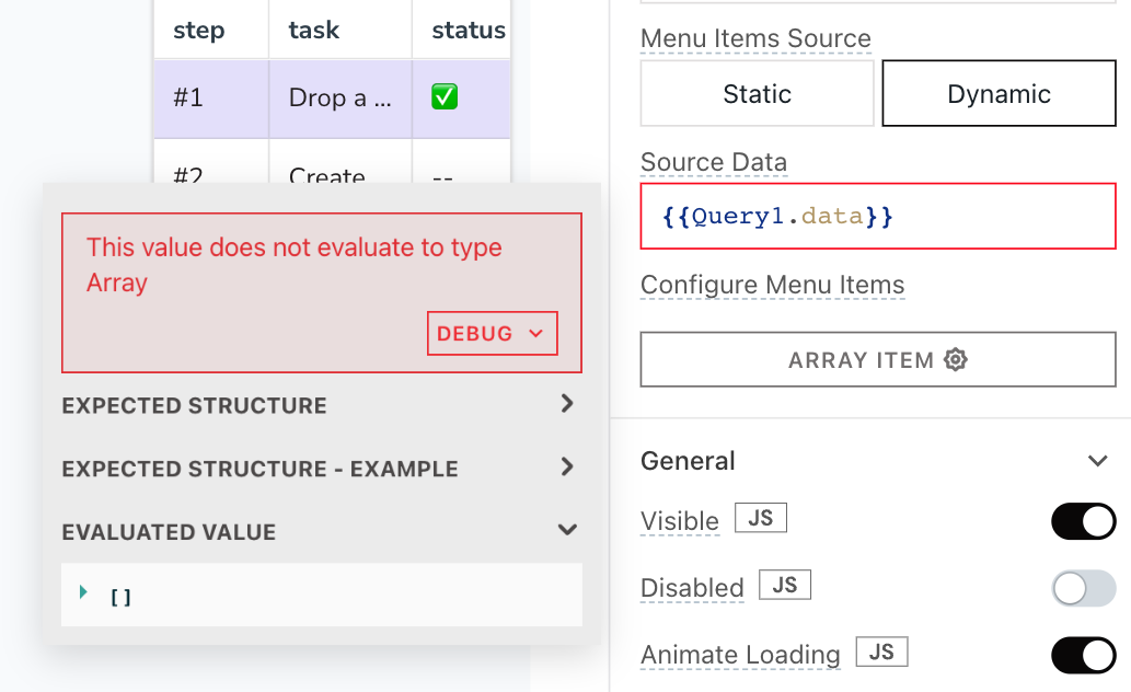 Query data on page load