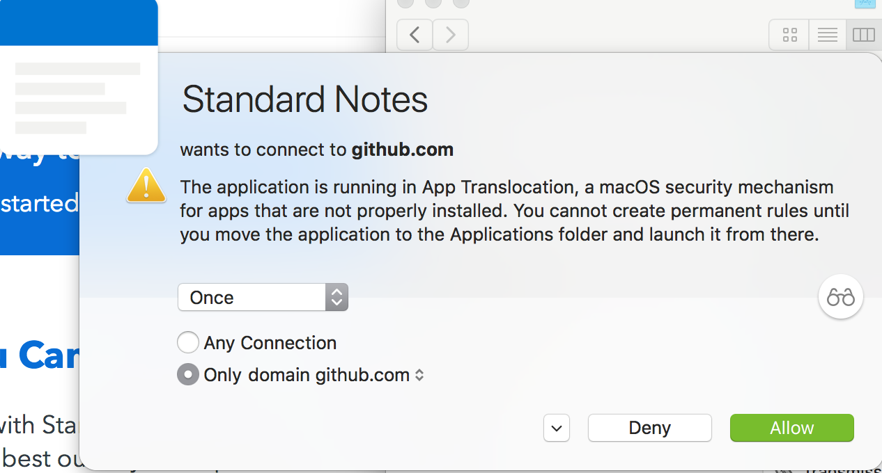 Little Snitch seems to think SN is running in App Translocation · Issue ...