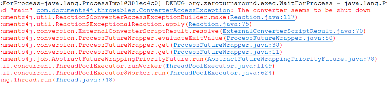 got exception "The converter seems to be shut down" · Issue #117 ...