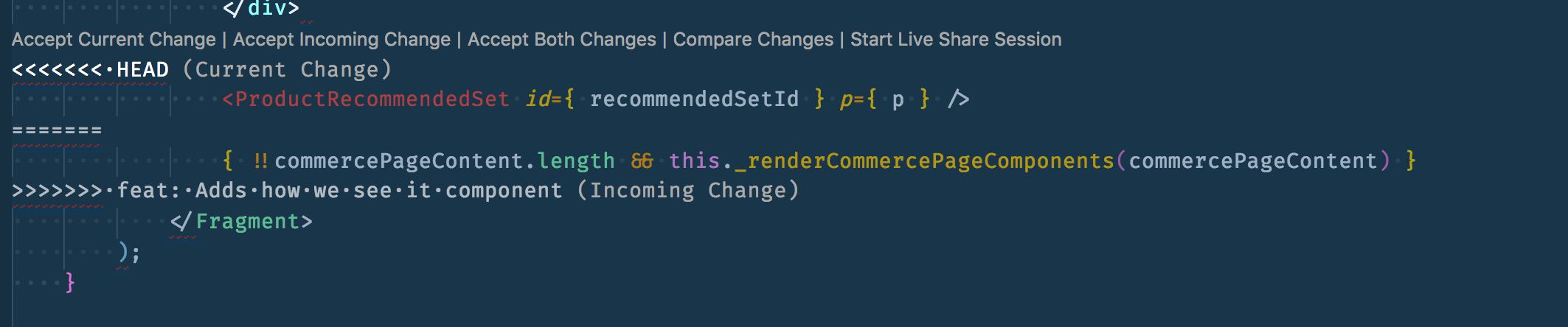 Version control merge conflict highlighting is gone. · Issue #45 ...