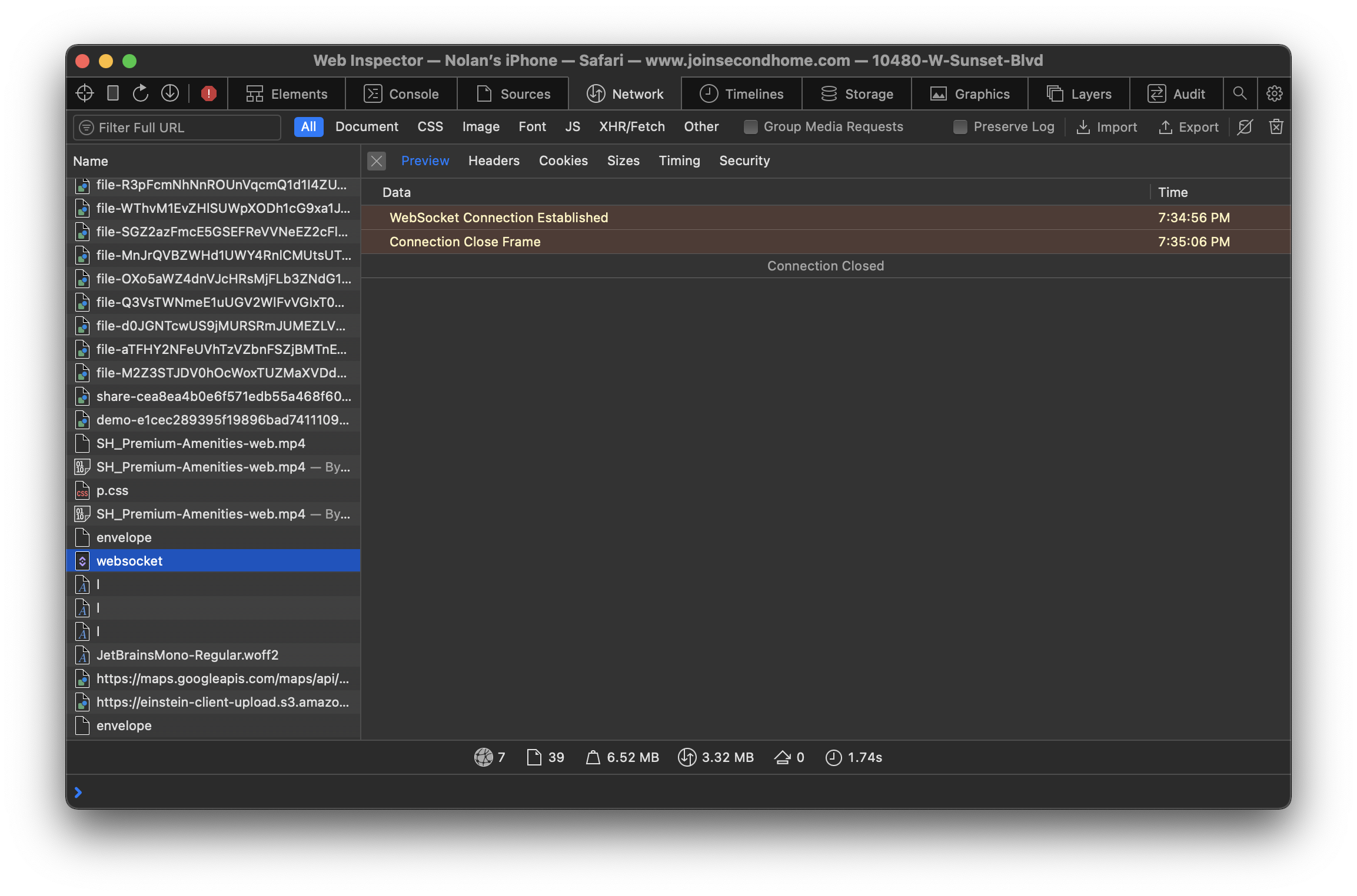 Liveview infinite reloading due to websocket unable to connect issue