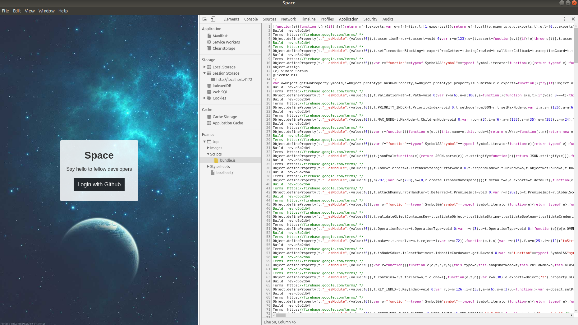 bundle.js > "unexpected token >" · Issue 1 · sargupta/space · GitHub
