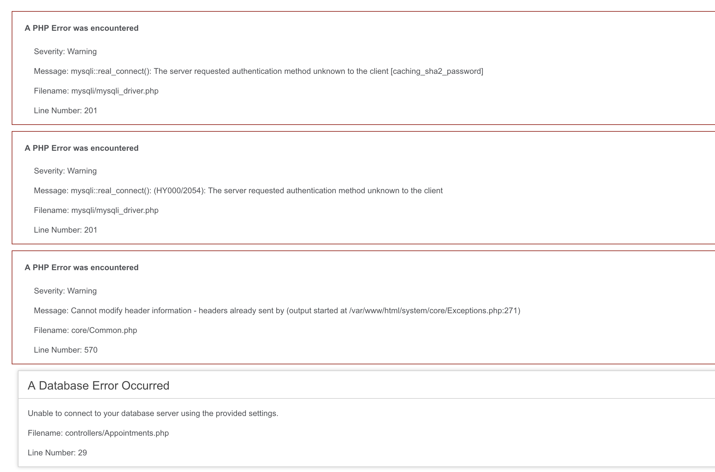 App not connecting to MySQL with fresh docker run. · Issue #557 ...