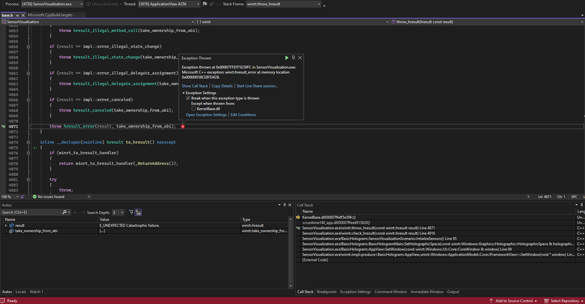 "Catastrophic Failure" in HL2ResearchMode Constructor · Issue #53 ...